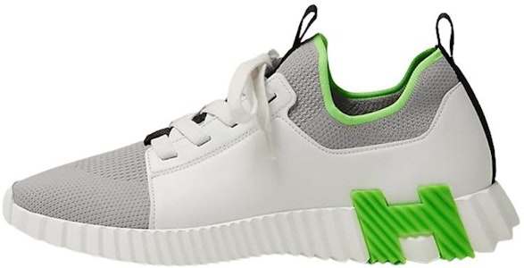 HERMES 愛馬仕 時尚繫帶運動鞋 白灰綠 Buy HERMES 愛馬仕 時尚繫帶運動鞋 白灰綠