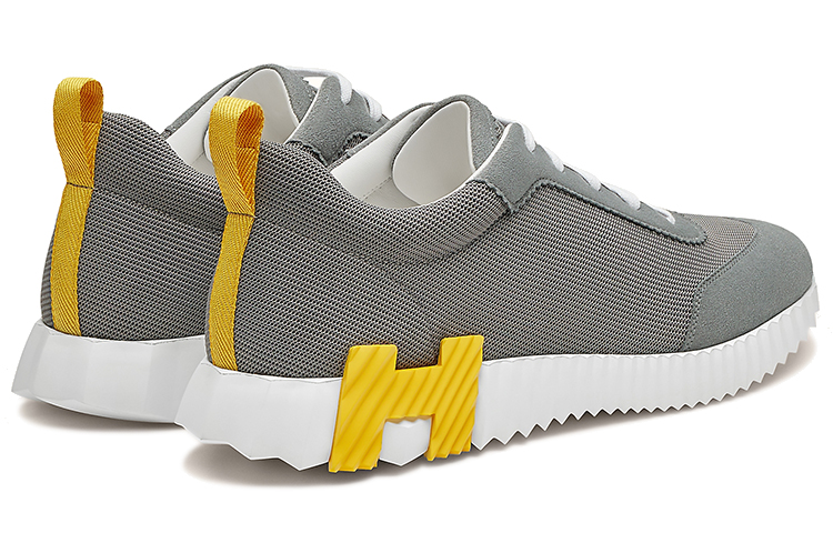 Shop HERMES Fashion Versatile Low-Top Sneakers 'Dark Grey' H202934Z-HM5