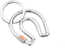 Order HERMES Ferrand Cheval Llavero Clásico Unisex Plata/Naranja. H077329FJ80