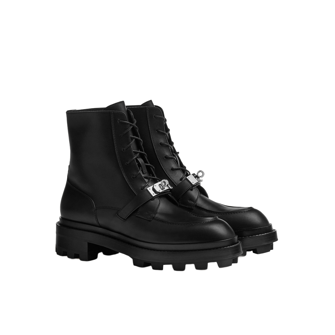 Order HERMES Fiacre Leather Ankle Boots 'Black Fashion' H222943Z-H01