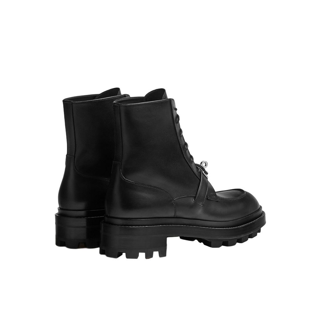Lookbook HERMES Fiacre Leather Ankle Boots 'Black Fashion' H222943Z-H01