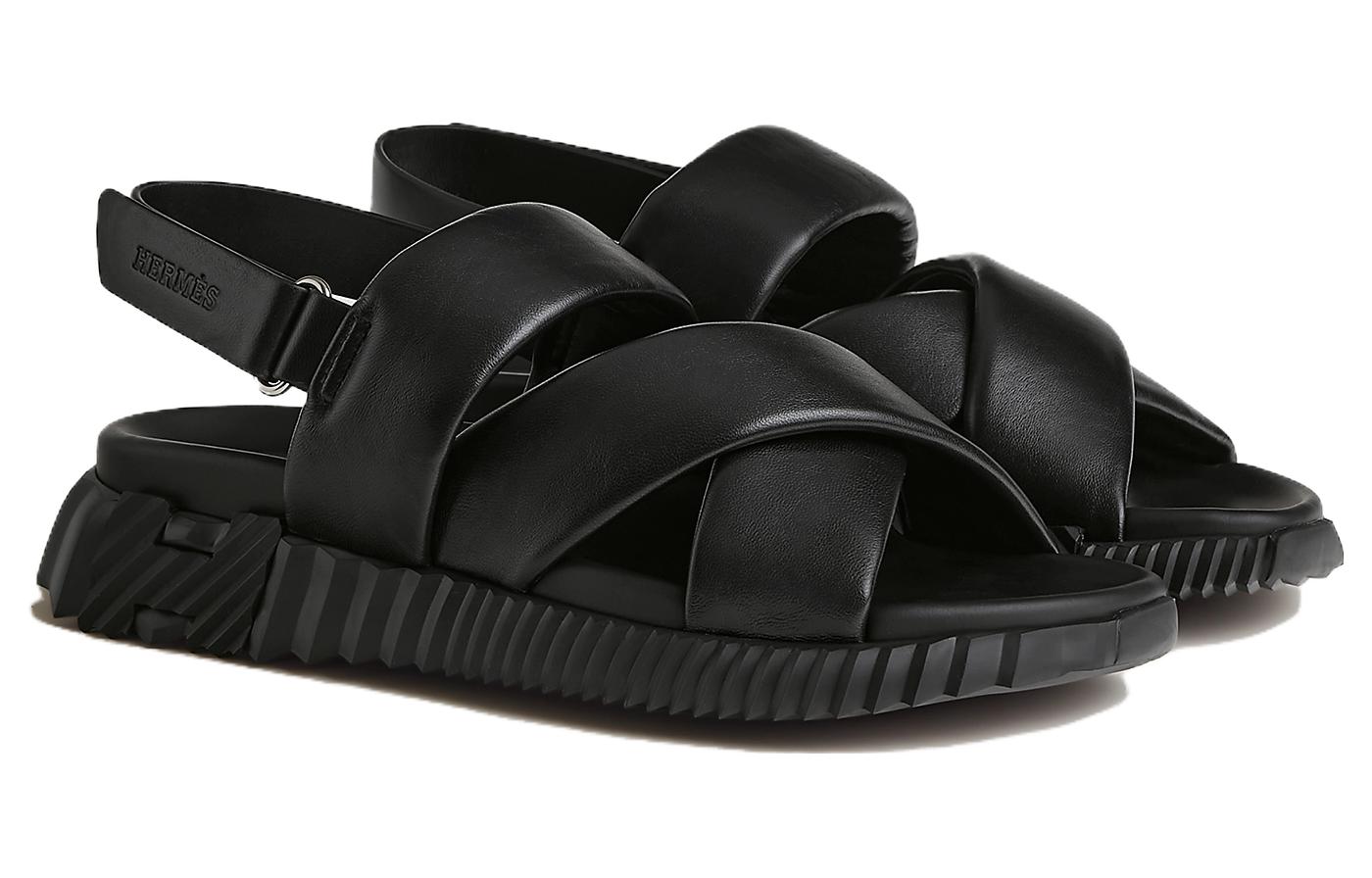 Order HERMES Sandal Datar 'Kenyamanan Hitam' H232868Z-H01