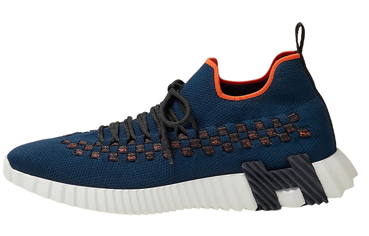 HERMES Flex 'Blue Fashion Tie Low-Top' H222910Z-HI2