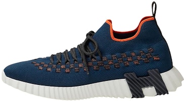 HERMES Flex 'Blue Fashion Tie Low-Top' H222910Z-HI2 HERMES Flex 'Blue Fashion Tie Low-Top' H222910Z-HI2