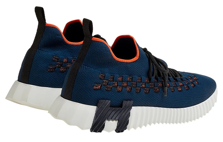 HERMES Flex 'Blue Fashion Tie Low-Top' 圖 3