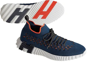 Shop HERMES Flex 'Blue Fashion Tie Low-Top Sneaker' H222910Z-HI2