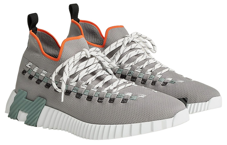 HERMES Flex Low Top Sneaker 'Grey Fashion Lace' 圖 3