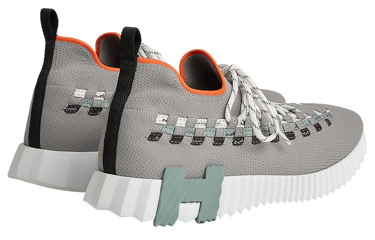 Shop HERMES Flex Low Top Sneaker 'Grey Fashion Lace' H222910Z-H70