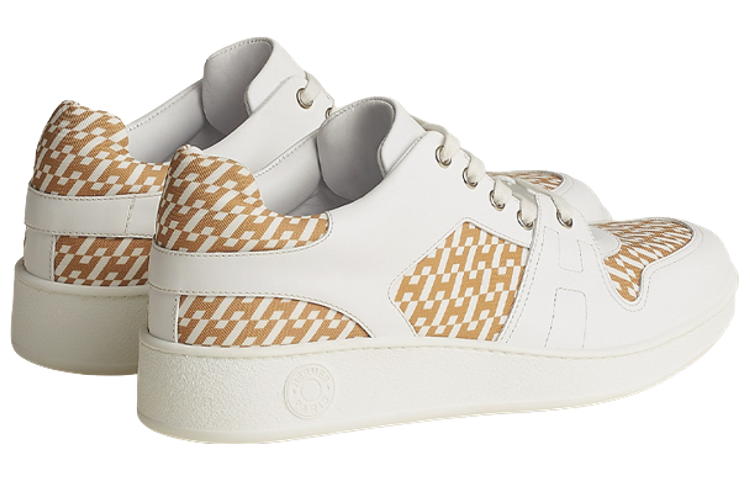 Lookbook 에르메스 프리 '베이지 화이트 로우탑' 스니커즈 H222833Z-H90