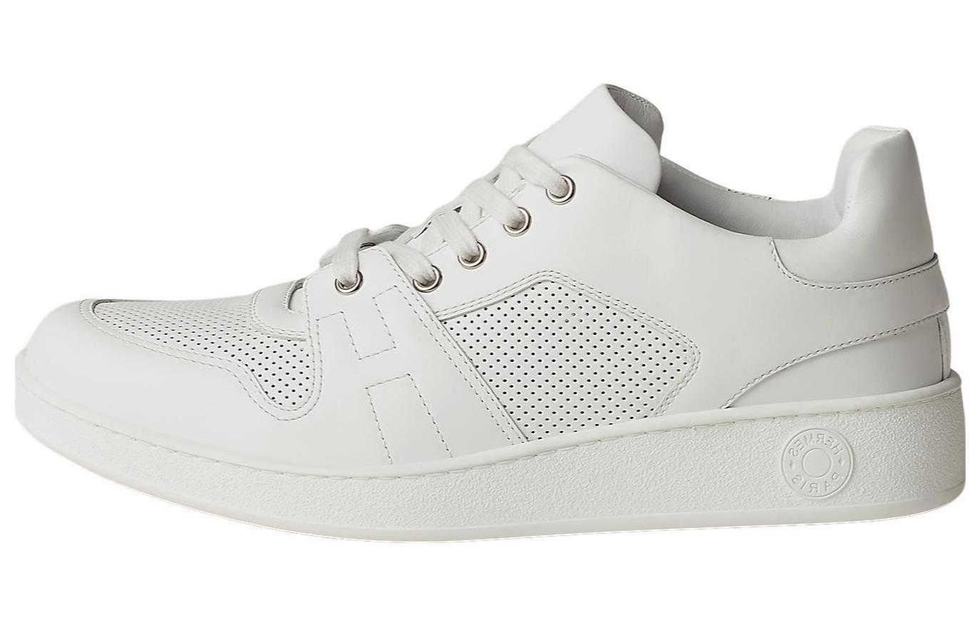 HERMES Free 'Calfskin White Low-Top' H231787Z-H90