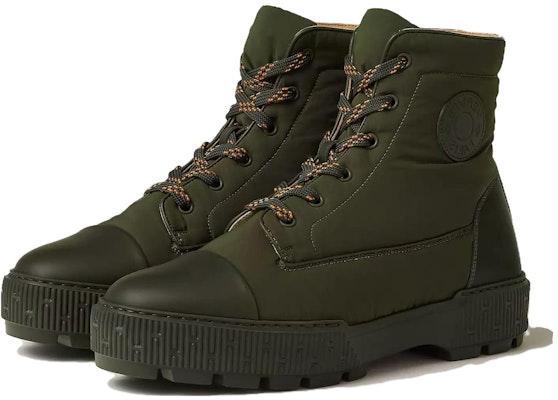 HERMES Fresh Round Toe Lace-Up Boots 'Forest Green' H222960Z-H4N Buy HERMES Fresh Round Toe Lace-Up Boots 'Forest Green' H222960Z-H4N