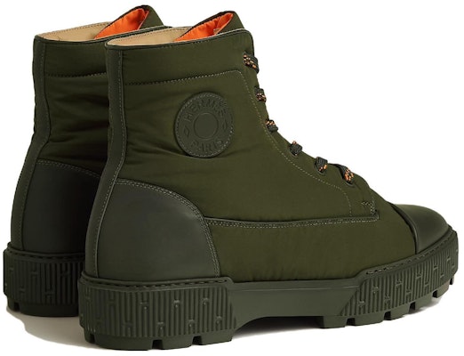 HERMES Sepatu Boot Tali Hutan Hijau Toe Bulat H222960Z-H4N Lookbook HERMES Sepatu Boot Tali Hutan Hijau Toe Bulat H222960Z-H4N