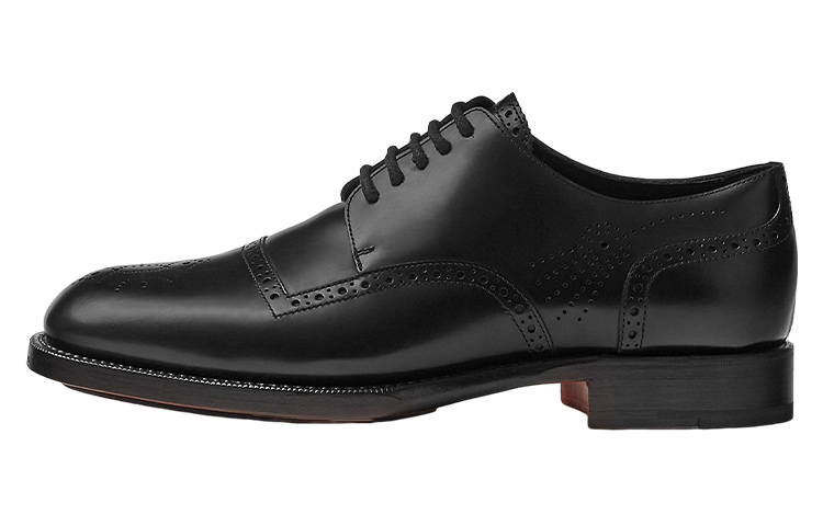 HERMES Fulham Leather Lace-up Derby 'Black'