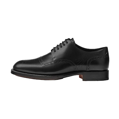 HERMES Fulham Leather Lace-up Derby 'Black'