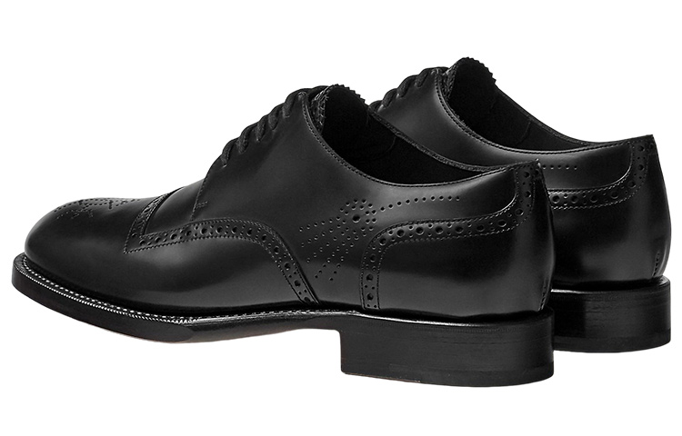 HERMES Fulham Leather Lace-up Derby 'Black' 圖 3