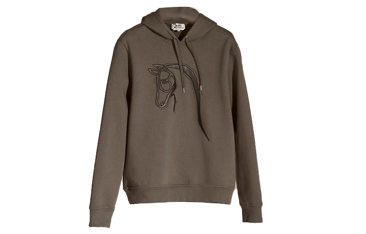 Hermes FW21 Pepper Color Casual Pullover Hoodie H167545HA0L