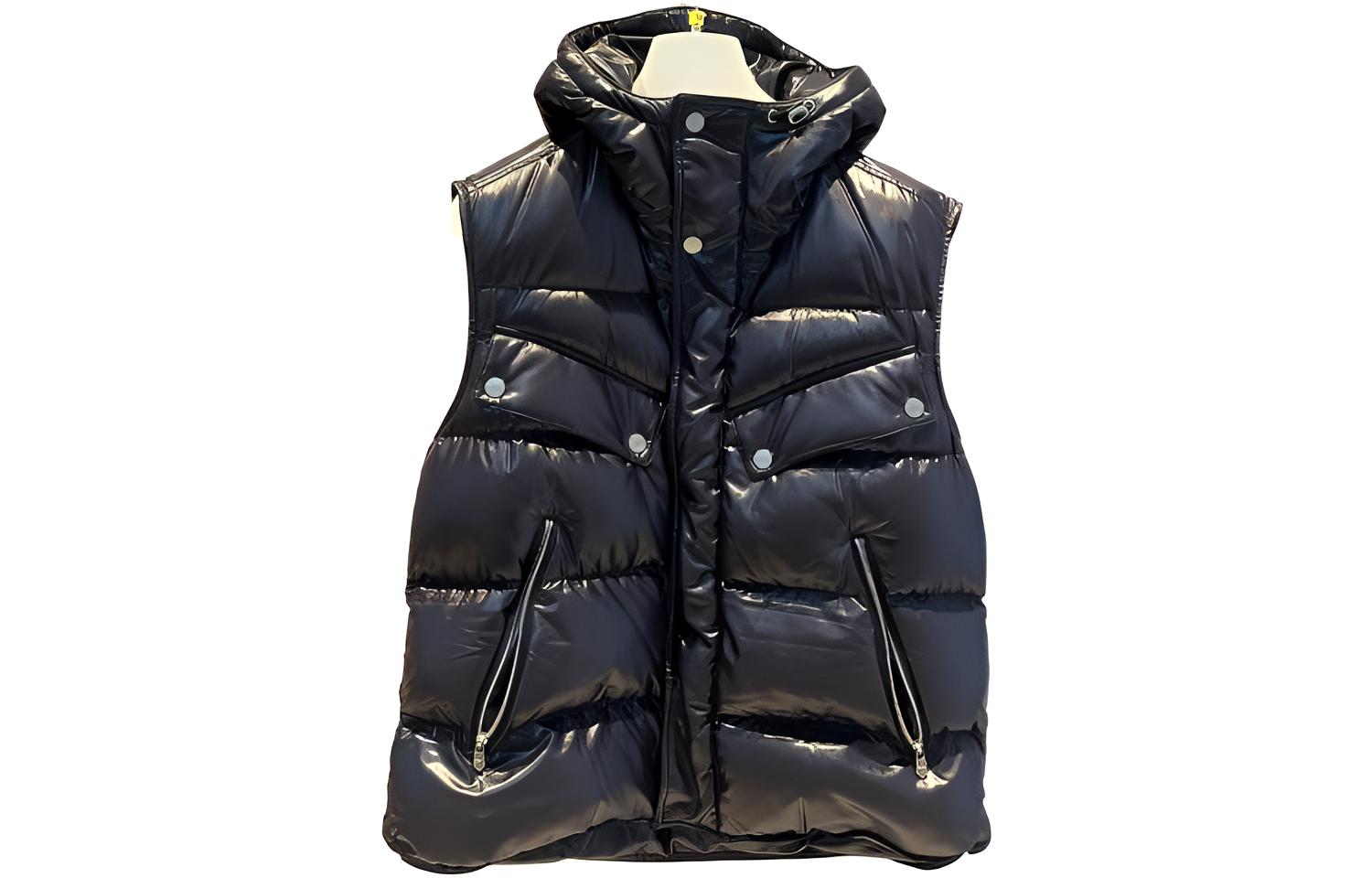 HERMES FW22  Black Sleeveless Down Vest H262600HH0250