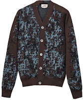 HERMES FW22 Brown Solid Camo Pattern Knit Long Sleeve Sweater H267260HA38 HERMES FW22 Brown Solid Camo Pattern Knit Long Sleeve Sweater H267260HA38