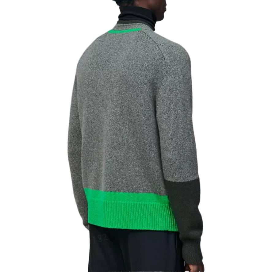 Purchase HERMES FW22  Geometric Print V-Neck Sweater Grey Long Sleeve. H267340HA82