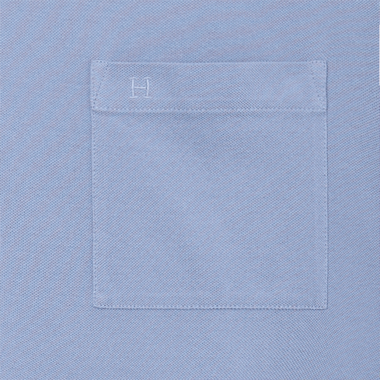 Sizing HERMES FW22  Light Blue Solid Color Crew Neck T-Shirt H072025HA69
