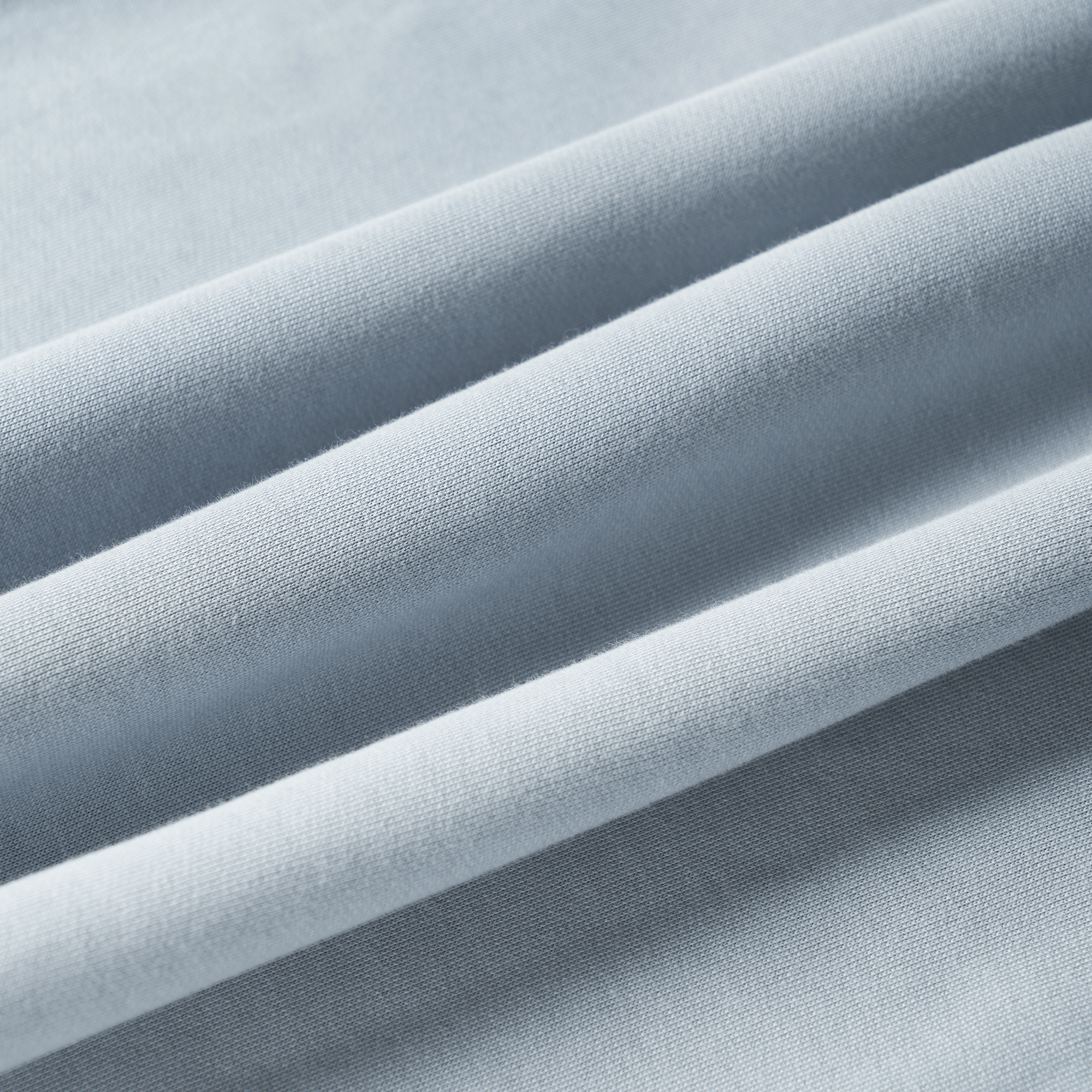 Sizing HERMES FW22 Logo Print Crewneck Sweatshirt Biru Misty dengan Perincian Kulit. H267680HA3Q