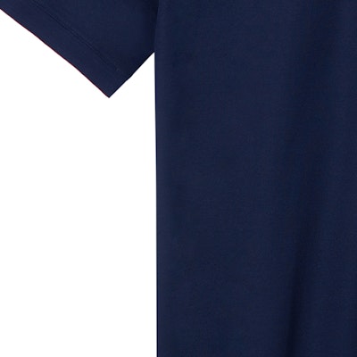 爱马仕FW22海军蓝不对称开衩下摆短袖棉质POLO衫 H800271-E01 Sizing 爱马仕FW22海军蓝不对称开衩下摆短袖棉质POLO衫 H800271-E01