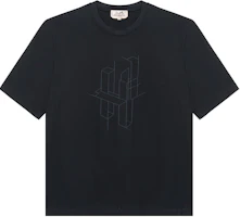 HERMES FW22 Navy Blue Graphic Print Crewneck Short Sleeve T-Shirt H167610HA01 HERMES FW22 Navy Blue Graphic Print Crewneck Short Sleeve T-Shirt H167610HA01