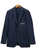 Order HERMES FW22 Navy Blue Long Sleeve Jacket Top H264324H301