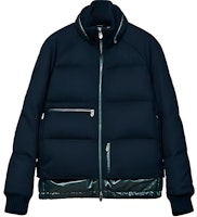 HERMES FW22 Navy Quilted Down Jacket with Stand Collar. H262040HZ01 HERMES FW22 Navy Quilted Down Jacket with Stand Collar. H262040HZ01