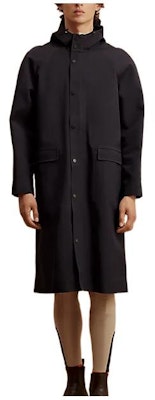 HERMES FW22 Jaket Parka Tahan Air Navy untuk Bersepeda. H800518E04XS Order HERMES FW22 Jaket Parka Tahan Air Navy untuk Bersepeda. H800518E04XS