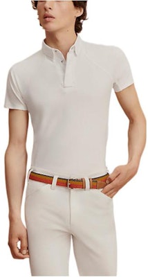 HERMES FW22 Polo Slim Fit Blanco Camisa Lisa H800482EV01 Order HERMES FW22 Polo Slim Fit Blanco Camisa Lisa H800482EV01