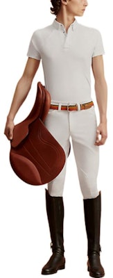 HERMES FW22 Polo Slim Fit Blanco Camisa Lisa H800482EV01 Lookbook HERMES FW22 Polo Slim Fit Blanco Camisa Lisa H800482EV01