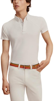 HERMES FW22 Polo Slim Fit Blanco Camisa Lisa H800482EV01 Shop HERMES FW22 Polo Slim Fit Blanco Camisa Lisa H800482EV01