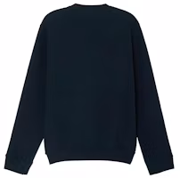 Lookbook HERMES FW22 Abstract Pattern Crewneck Sweatshirt Navy Blue Fashion. H267680HA01
