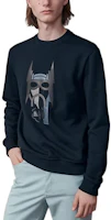 Purchase HERMES FW22 Abstract Pattern Crewneck Sweatshirt Navy Blue Fashion. H267680HA01