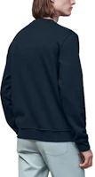 Details for HERMES FW22 Abstract Pattern Crewneck Sweatshirt Navy Blue Fashion. H267680HA01
