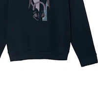 Cheap HERMES FW22 Abstract Pattern Crewneck Sweatshirt Navy Blue Fashion. H267680HA01