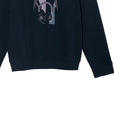 에르메스 FW22 추상 패턴 네이비 블루 크루넥 스웻셔츠 패션. H267680HA01 Cheap 에르메스 FW22 추상 패턴 네이비 블루 크루넥 스웻셔츠 패션. H267680HA01