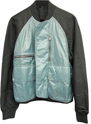 爱马仕 FW22 湖蓝色拼色罗纹长袖棒球夹克男款 H252320HDUD Buy 爱马仕 FW22 湖蓝色拼色罗纹长袖棒球夹克男款 H252320HDUD