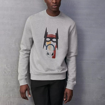 HERMES FW22 Baju Sejuk Lelaki Kelabu Cerah Cetakan Kartun Geometri Kasual H267680HA1O3 Shop HERMES FW22 Baju Sejuk Lelaki Kelabu Cerah Cetakan Kartun Geometri Kasual H267680HA1O3