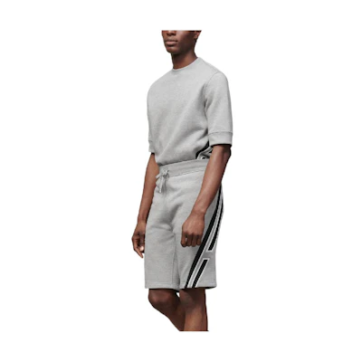 HERMES FW22 Gray High-Waisted Side Stripe Casual Straight Shorts H267660HA1O3