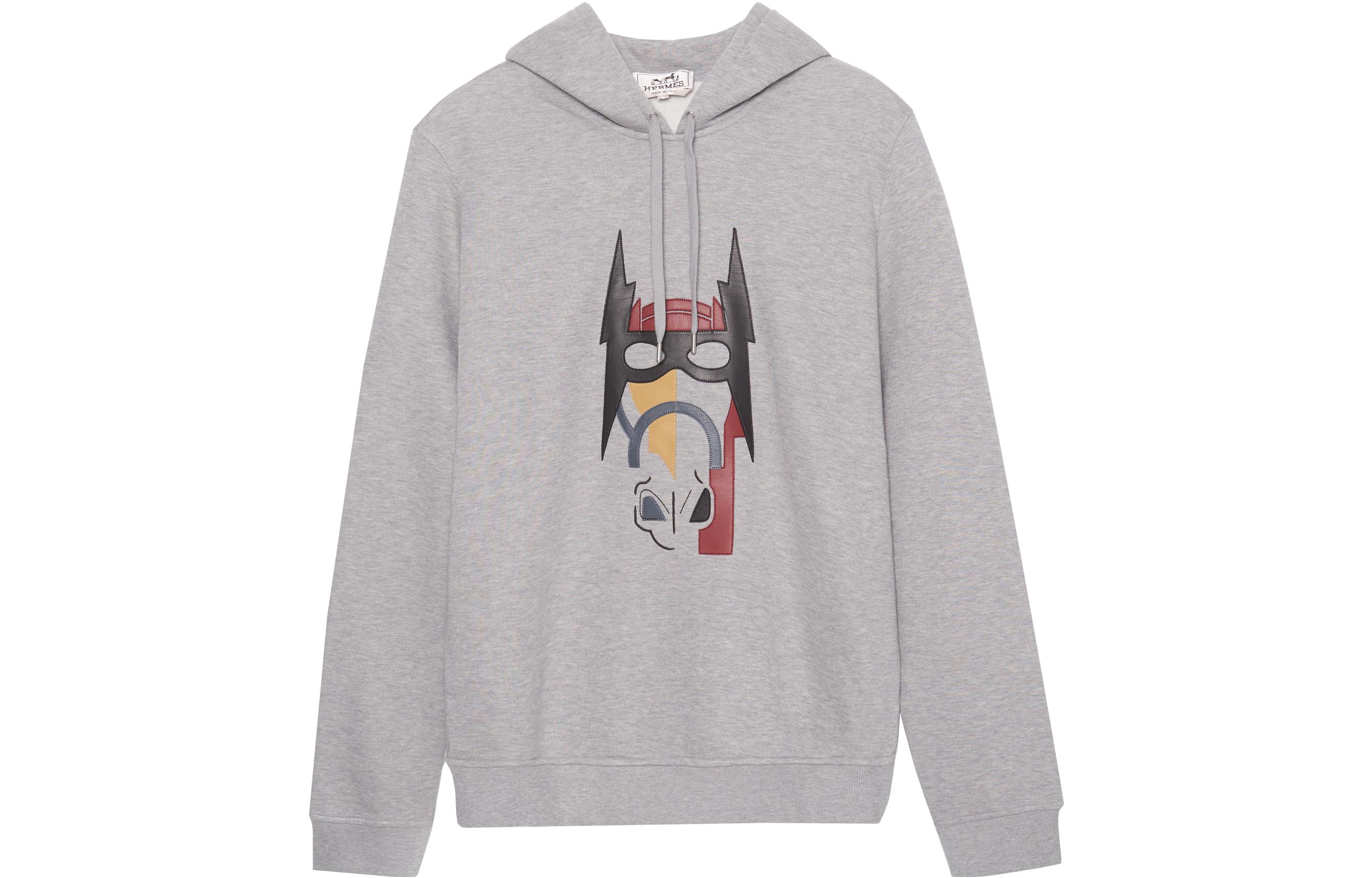 Hermes FW22 Horse Print Casual Sweatshirt Light Grey () H267690HA1O