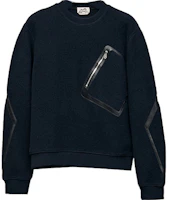Hermes FW22 Round Neck Pullover Sweatshirt Navy Blue Long Sleeve H267540HA01 Hermes FW22 Round Neck Pullover Sweatshirt Navy Blue Long Sleeve H267540HA01