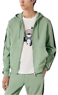 愛馬仕 FW23 綠條紋印花連帽長袖上衣 H367770HA4M Buy 愛馬仕 FW23 綠條紋印花連帽長袖上衣 H367770HA4M