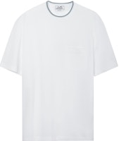 HERMES FW23 Mens White Crewneck Solid Casual Short Sleeve T-Shirt. H367990HA90 HERMES FW23 Mens White Crewneck Solid Casual Short Sleeve T-Shirt. H367990HA90