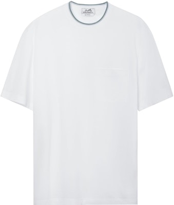HERMES FW23 Mens White Crewneck Solid Casual Short Sleeve T-Shirt. H367990HA90 Buy HERMES FW23 Mens White Crewneck Solid Casual Short Sleeve T-Shirt. H367990HA90