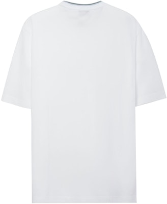 HERMES FW23 Mens White Crewneck Solid Casual Short Sleeve T-Shirt. H367990HA90 Lookbook HERMES FW23 Mens White Crewneck Solid Casual Short Sleeve T-Shirt. H367990HA90