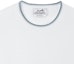 Details for HERMES FW23 Mens White Crewneck Solid Casual Short Sleeve T-Shirt. H367990HA90