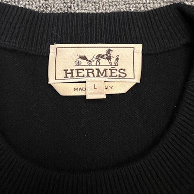 에르메스 FW23 패턴 프린트 네이비 크루넥 풀오버 스웨터. H367240HA01 Cheap 에르메스 FW23 패턴 프린트 네이비 크루넥 풀오버 스웨터. H367240HA01