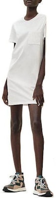 HERMES FW23 Solid Color Embroidered Straight Short-Sleeve Dress White H3H4508DL90 Order HERMES FW23 Solid Color Embroidered Straight Short-Sleeve Dress White H3H4508DL90